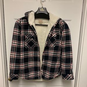 Men's Plaid Shirt Jacket - Size Small
